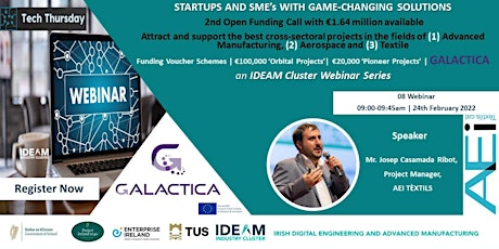 Image principale de Tech Thursday - Start-ups and SME’s with Game-Changing Solutions