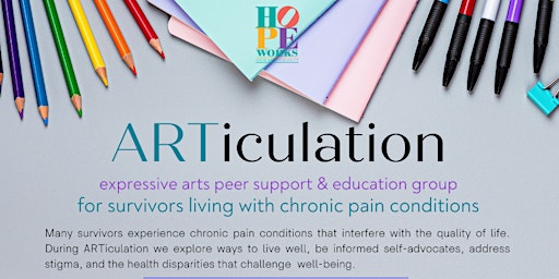 ARTiculation: for Survivors Living with Chronic Pain Conditions primary image