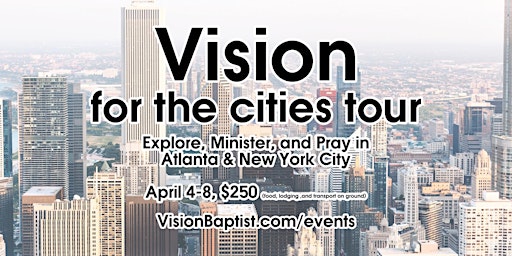 Vision for the cities tour primary image
