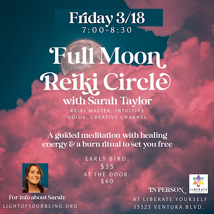  IN PERSON | Full Moon Reiki Circle with Sarah Taylor image 
