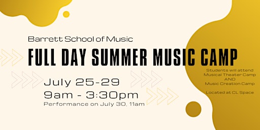 2022 Full Day Music Summer Camp in Tampa