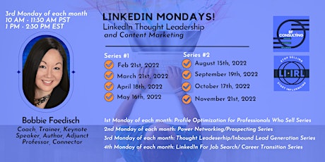 LinkedIn Mondays - LinkedIn Content Marketing & Thought Leadership tickets