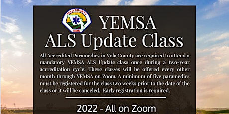 Imagen principal de YEMSA: ALS Update Class - On Zoom