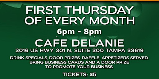 After hours Networking Mixer  Cafe Delanie