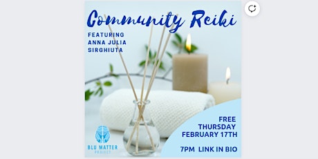 Community Reiki| Presented by Blu Matter Project primary image