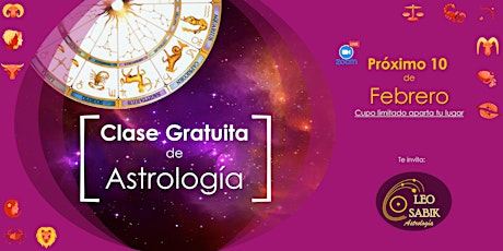 Imagen principal de Clase Gratuita Online de Astrología