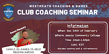 Westmeath Coaching Seminar 2022 primary image