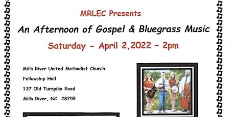 MRLEC Gospel and Bluegrass Sing