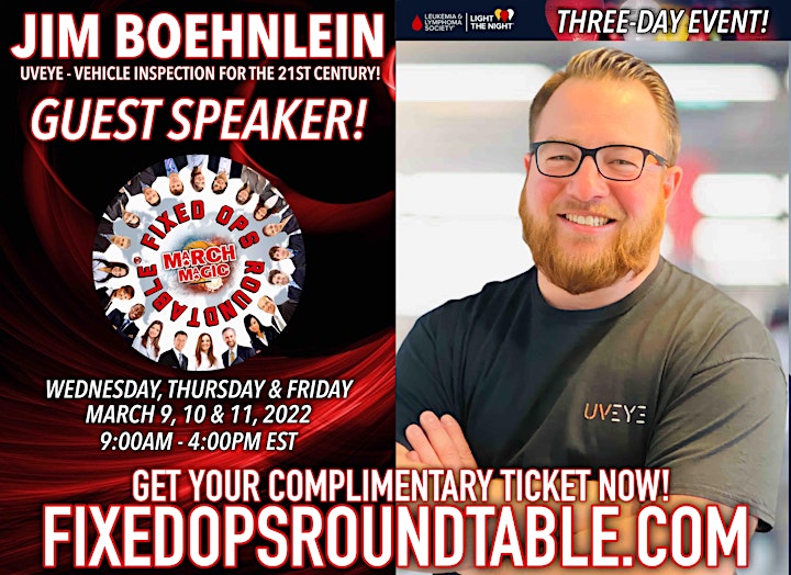Ted Ings Presents FIXED OPS ROUNDTABLE: March Magic! 3-Day Virtual Event image