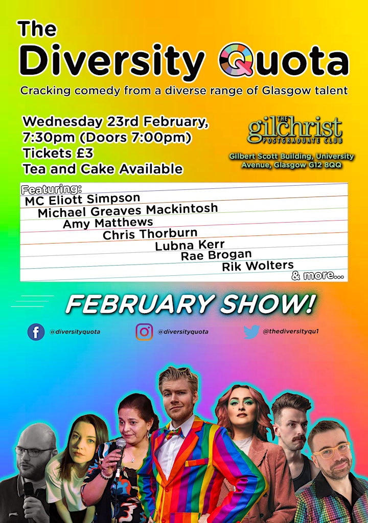 Diversity Quota Comedy Night - February Show! image