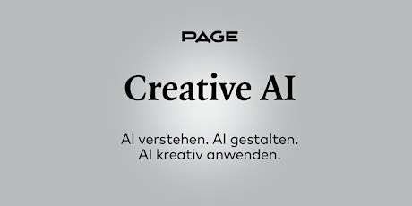 PAGE Webinar »Creative AI« Tickets