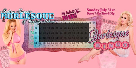 Sultry Sweet Burlesque & Variety Show presents "Burlesque Bingo" primary image