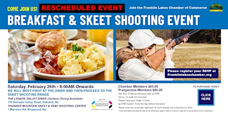 Franklin Lakes Chamber Breakfast & Skeet Shooting Event