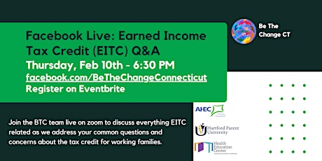 Earned Income Tax Credit (EITC) Q&A  via Facebook Live primary image