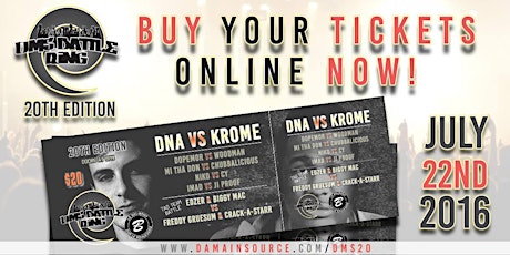 DMS BATTLE RING 20TH EDITION (KROME VS DNA) primary image