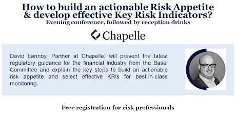Hauptbild für Conference: Actionable Risk Appetite  & effective Key Risk Indicators