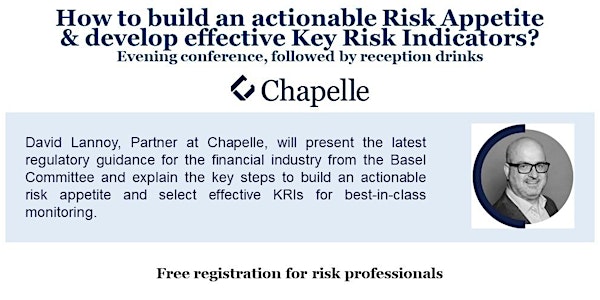 Conference: Actionable Risk Appetite  & effective Key Risk Indicators