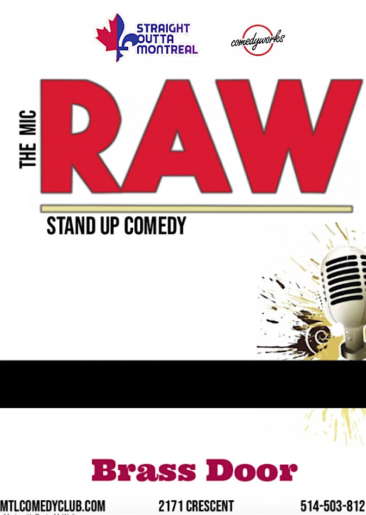 RAW ( Stand Up Comedy Show ) MTLCOMEDYCLUB.COM image