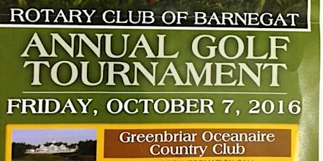Rotary Club of Barnegat Foundation 3rd Annual Golf Outing primary image