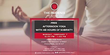 SOBER & FREE: Afternoon Yoga! primary image