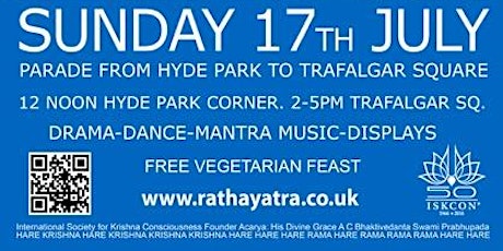 2016 London Ratha Yatra - END POINT AND FESTIVAL SCHEDULE primary image