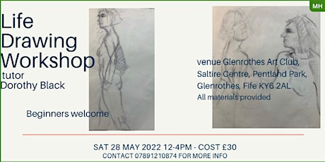 LIFE DRAWING CLASS WITH MODEL AND TUTOR tickets