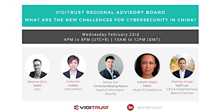 VigiTrust Advisory Board: New Challenges for Cybersecurity in China primary image