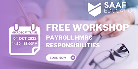 Free Workshop: Payroll HMRC Responsibilities (Schools & Academies)
