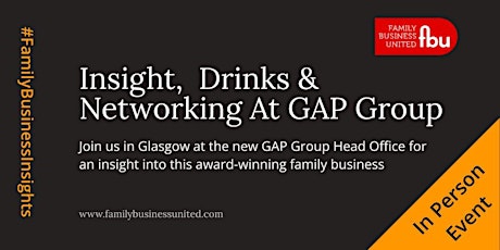 Insight, Drinks & Networking At GAP Group tickets