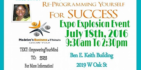 EXPO Explosion JULY 2016 ~ Empowering Your Mind primary image