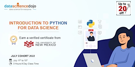 Introduction to Python for Data Science: July Cohort tickets
