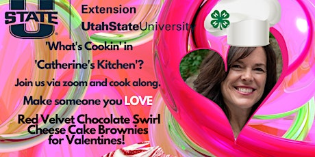 Image principale de Valentines Day Red Velvet Cheesecake Brownies Cook Along