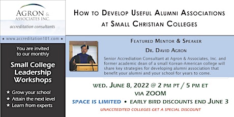 How to Develop Alumni Associations That Are Useful to Christian Colleges tickets