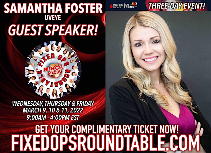 Ted Ings Presents FIXED OPS ROUNDTABLE: March Magic! 3-Day Virtual Event image