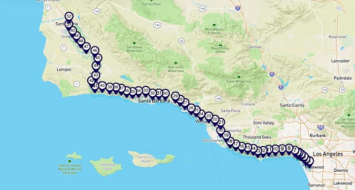 Pacific Coast Hwy between LA & Santa Maria: a Smartphone Audio Driving Tour image
