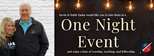 Imagen de colección para  One Night Events with Kevin and Kathi Zadai