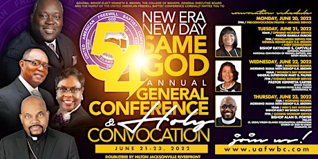 UAFWBC 54th Annual General Conference & Holy Convocation tickets