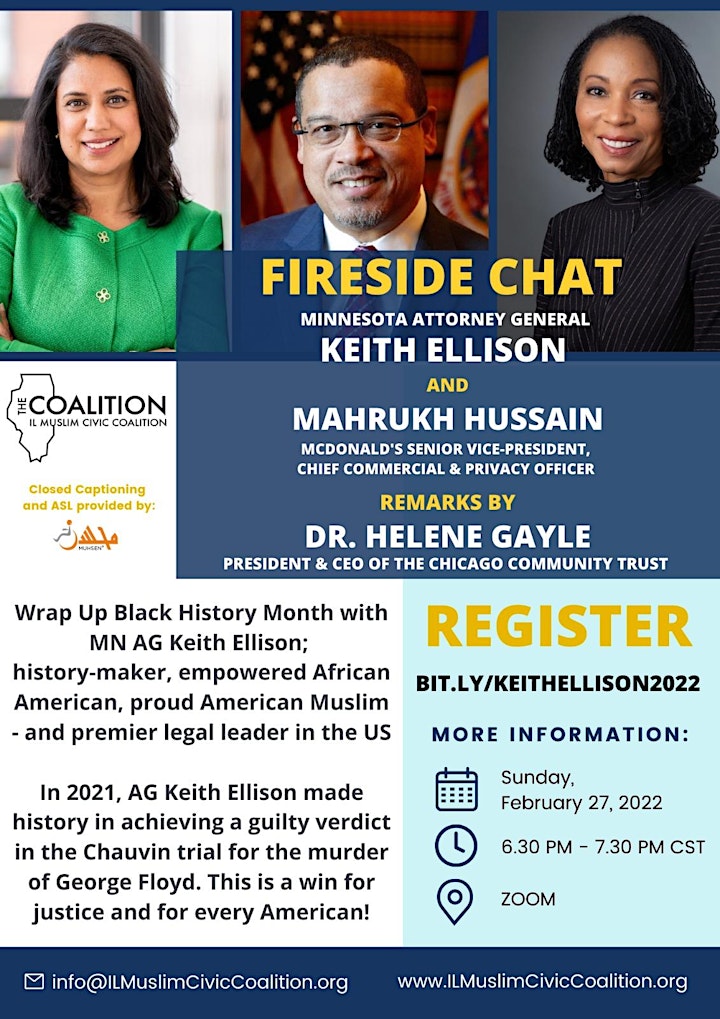 Fireside Chat with Attorney General  Keith Ellison image