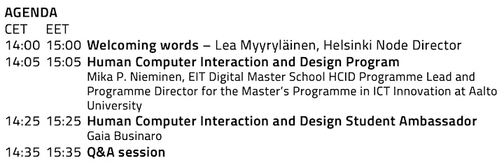 Study Human Computer Interaction and Design at EIT Digital Master School image