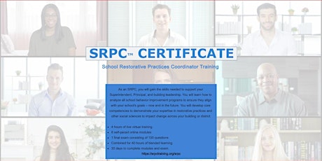 SRPC™  (School Restorative Practices Coordinator) Certificate tickets