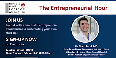 The Entrepreneurial Hour with Dr Marc Succi primary image