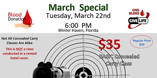 Basic Concealed Carry Class  $35  March Special primary image