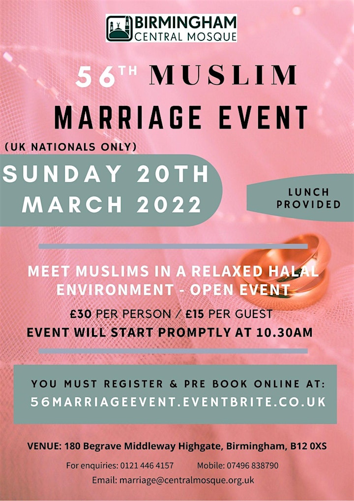 56th Muslim Marriage Event image