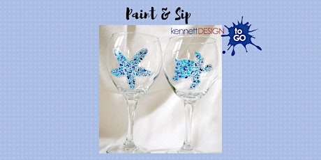 Paint and Sip - Starfish and Sea Turtle Glasses - Harvest Ridge Winery PA