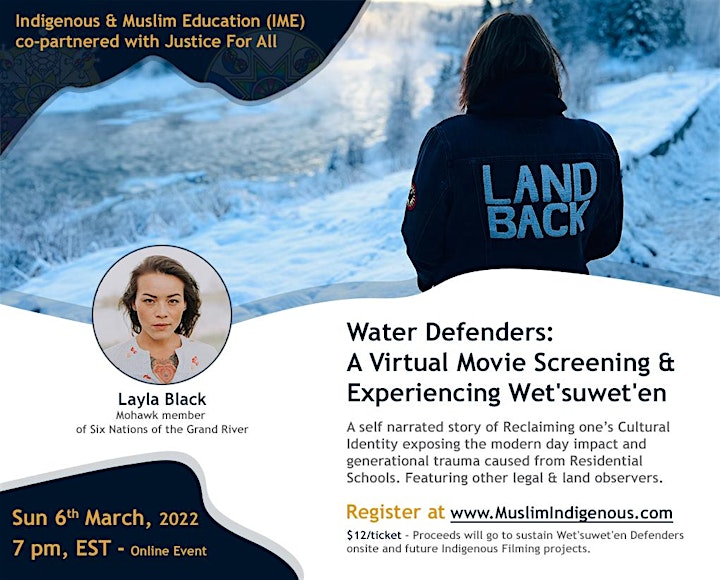 Water Defenders: A Movie Screening & at Wet'suwet'en [Online] image