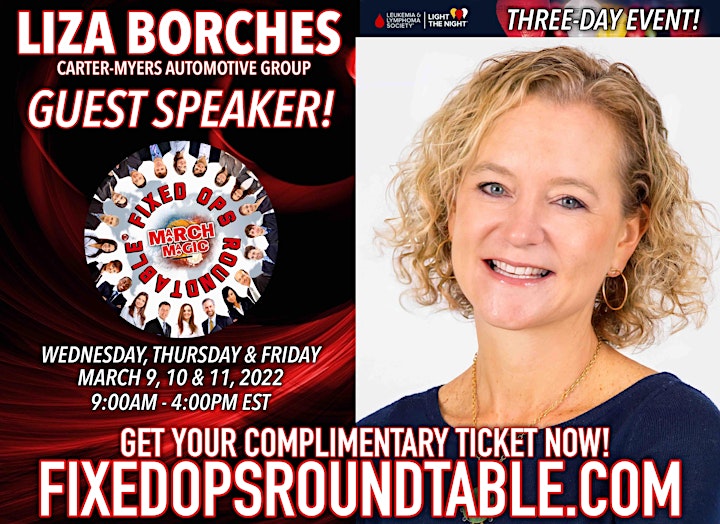 Ted Ings Presents FIXED OPS ROUNDTABLE: March Magic! 3-Day Virtual Event image