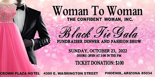 Black Tie Gala Fundraiser Dinner, Fashion Show and Silent Auction