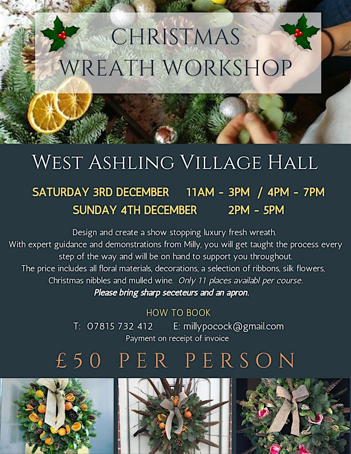 Christmas Wreath Workshop - Chichester image