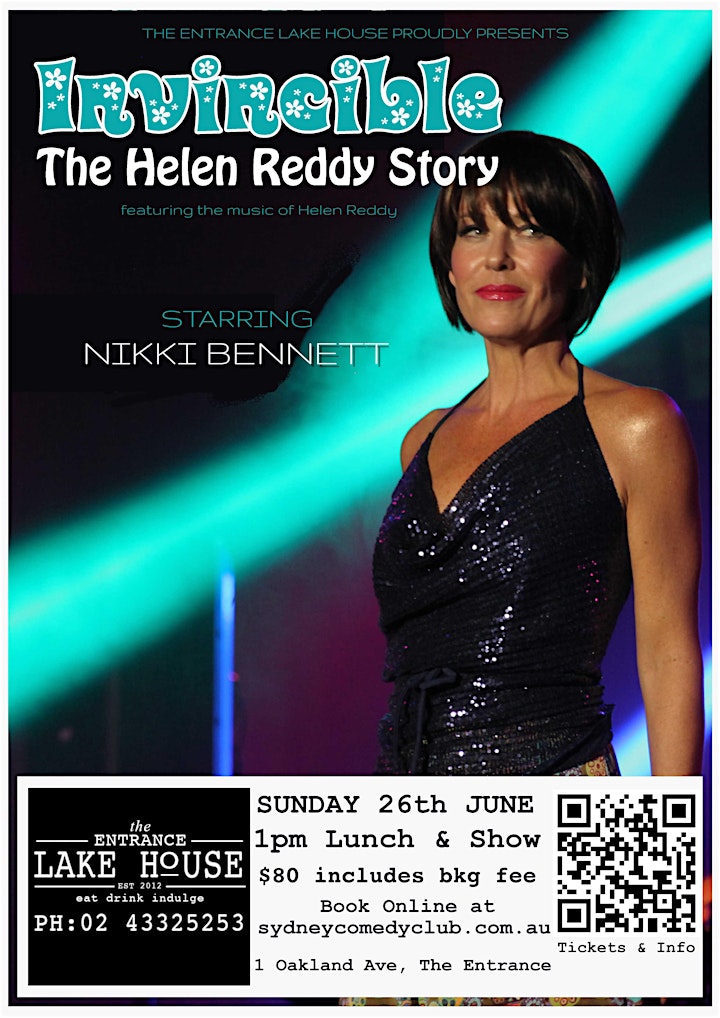 Invincible - The Helen Reddy Story starring Nikki Bennett (Show Only) image