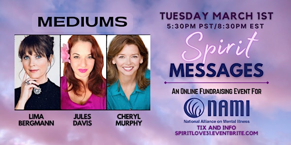 Spirit Messages Online - with Mediums Jules, Cheryl and Lima